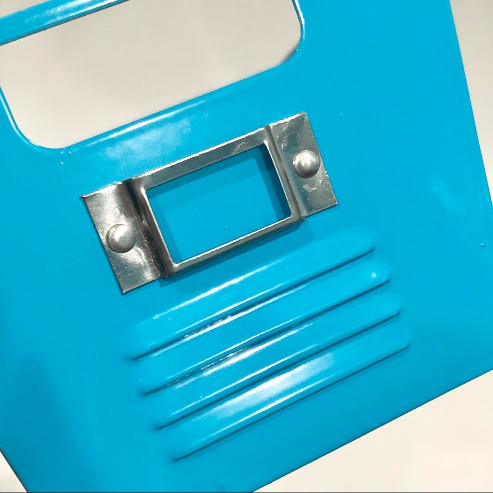 Turquoise Locker Inspired Tin Container - Picture 5 of 6
